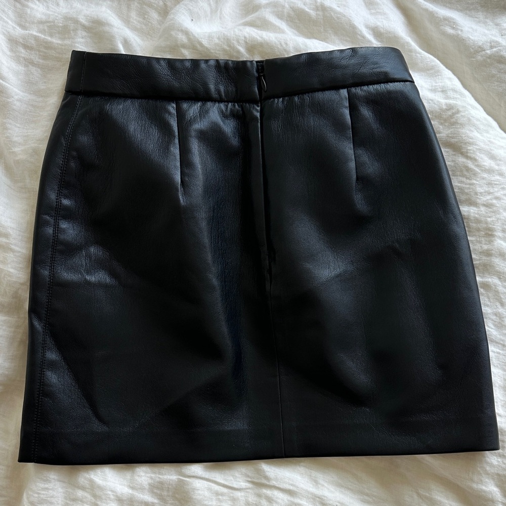 Wilfred Black Leather Tatiana Pencil Skirt - Picture 5 of 6